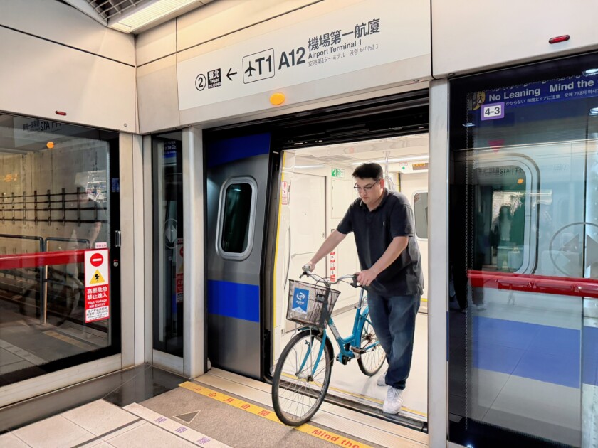 桃園機場捷運三站開放自行車進出，3月10日起環島更輕鬆！（圖／桃園捷運公司）